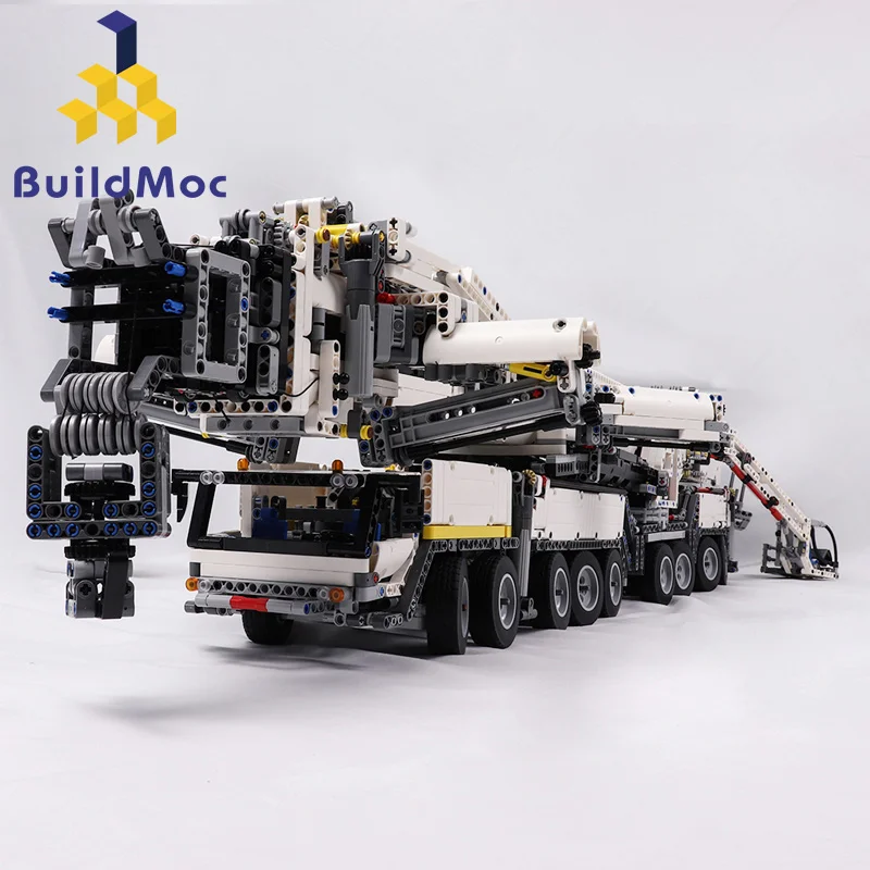 

BuildMOC New Power Mobile Crane Building LTM11200 RC high-tech Motor Kits Blocks Bricks birthday Children Gift C104