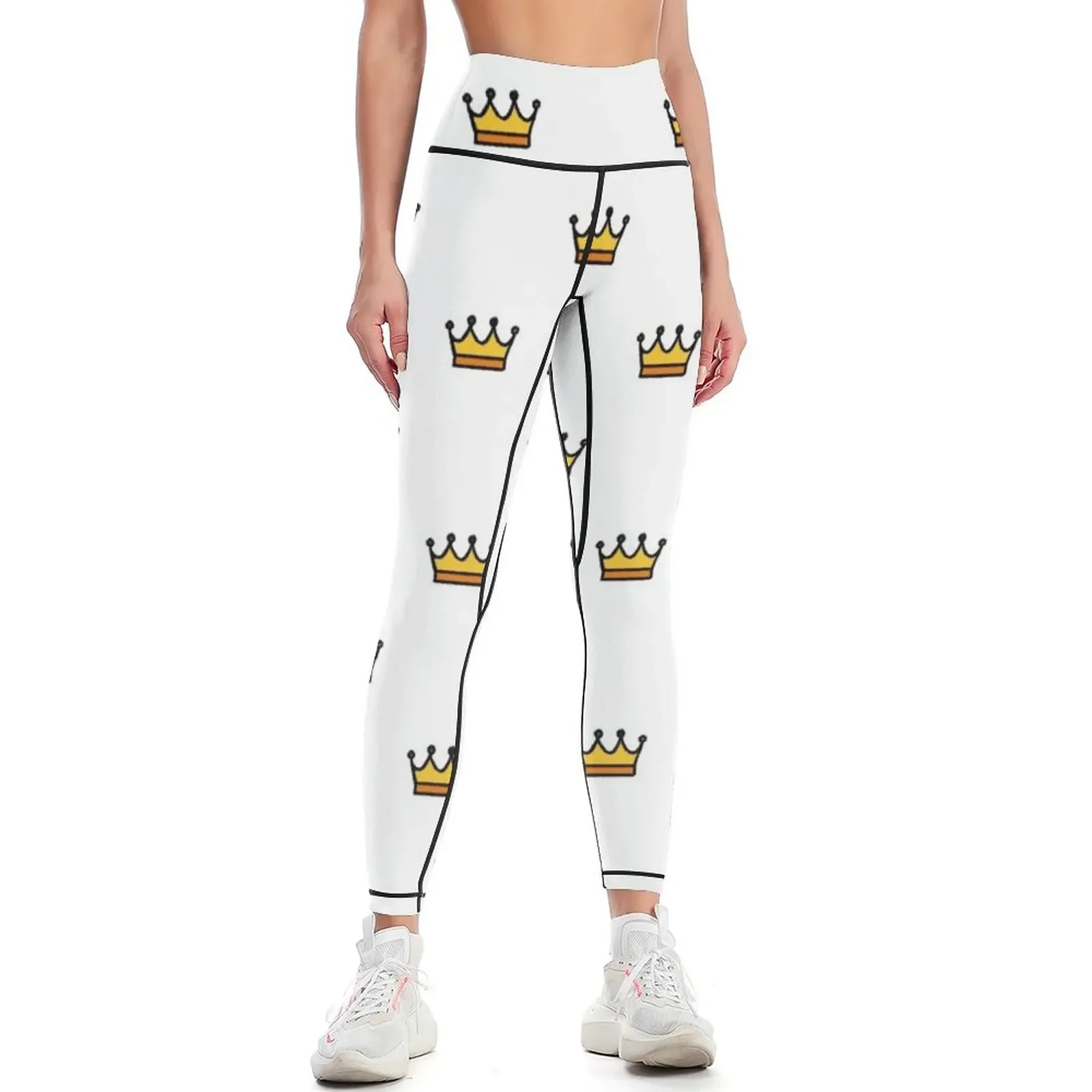 

Crown Leggings Golf wear Women's high waist gym sportswear woman sporty woman push up Womens Leggings