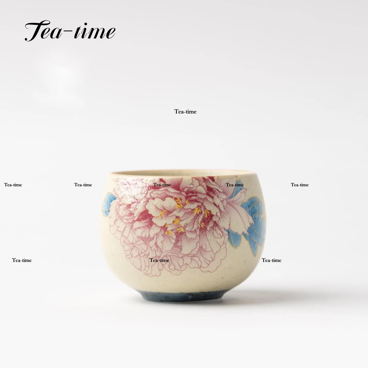 Hand-Painted Red Peony Tea Cup Chinese Cups Tea Bowl Teacups Ceramic Teacup Porcelain Pair Drinking Luxury Goods Mate Jian Zhan