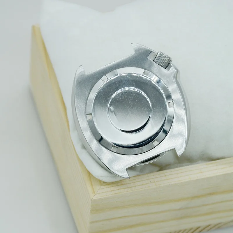 ملحقات الساعة المعدلة 44 مم تحل محل المكونات الميكانيكية أذن البحر المصنوعة من الفولاذ المقاوم للصدأ 304 مناسبة لحركة NH35