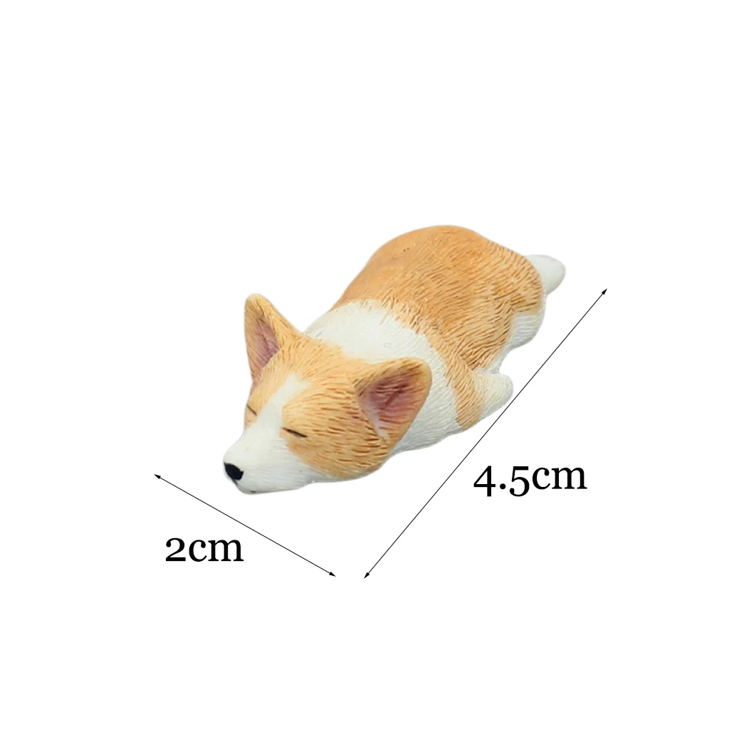 Cute Car Interior Decoration Ornaments Mini Corgi Action Figure Autocenter Console Rearview Mirror Decoration Car Accessories