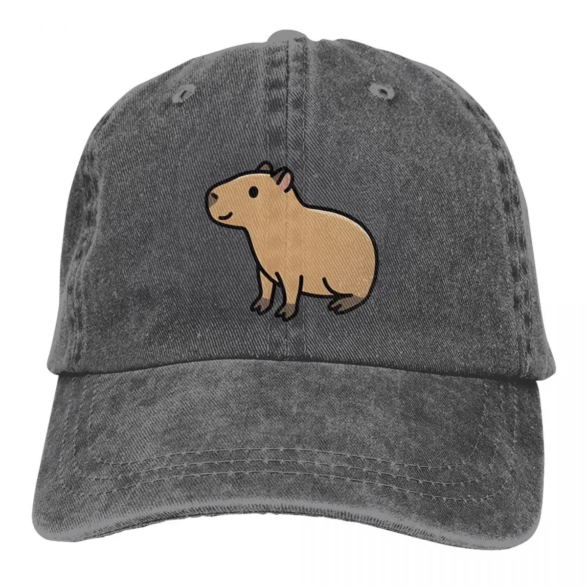 Capybara Cap Retro Baseball Hat Cotton Sun Protaction Caps Unisex Casual Golf Hats