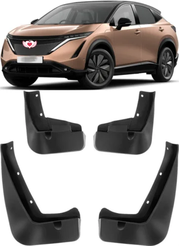 Car Accesorios 4pcs Set Front & Rear Splash Guards Mud Flaps Guards Fit For 2023-2024 Nissan ARIYA Mudguard Fender Cover