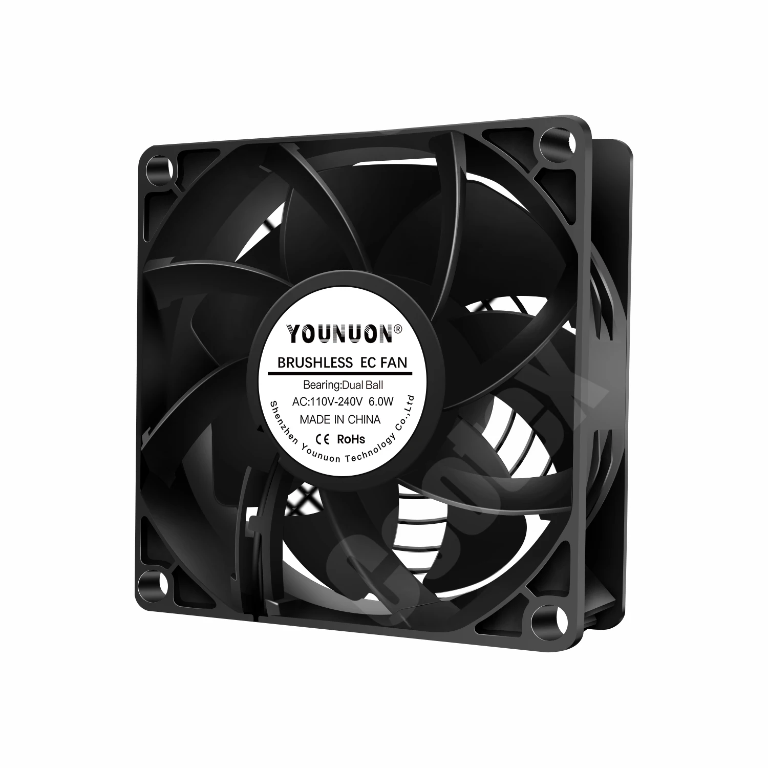 EC Axial Fan 60mm 80mm 90mm 120mm Ball Brushless Fan Cooler AC 110V 120V 220V 230V 240V Computer Case Fan 6025 8025 9225 12038