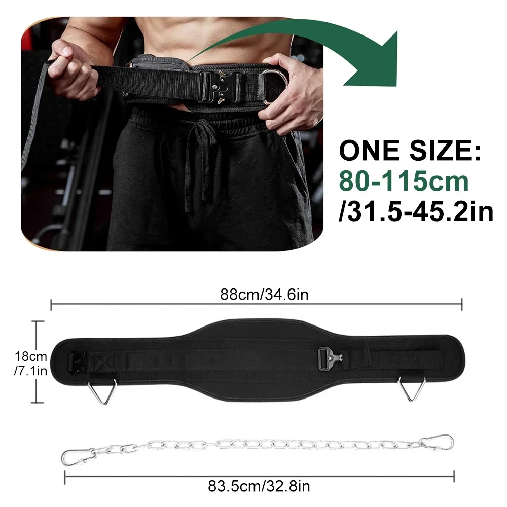 Weight Lifting Belt, Adjustable Lumbar & Back Support, Gym Belt for Squats, Deadlift, Cross Training, Powerlifting for Men Women