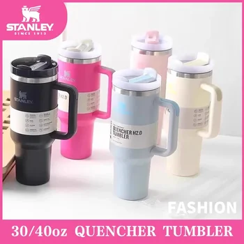 Stanley Adventure Quencher 2.0 텀블러, 프리미엄 40oz 단열 여행 머그잔, 스테인레스 스틸 내부 및 뚜껑 포함