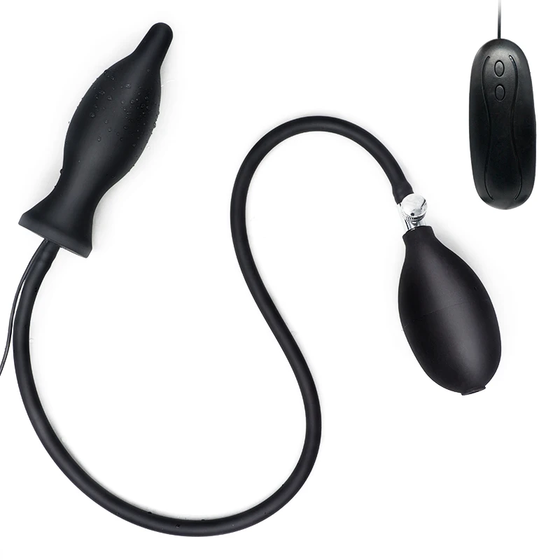 Inflatable Anal Expander Vibrator Ass Butt Plug Insert BDSM Stimulator Prostate Vagina Massager Dilator Masturbator Sexual Toys