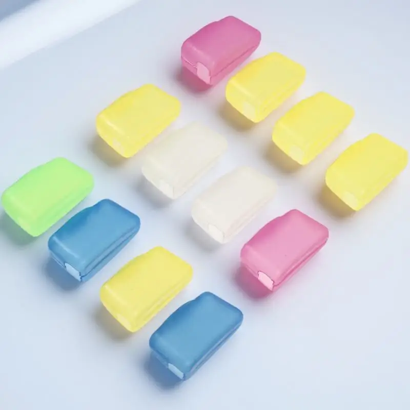 12 Stück Reise-Zahnbürstenabdeckungen, staubdichte Schutzkappen für alle Zahnbürstenarten, tragbare Aufbewahrung für Camping, Wandern, Outdoor