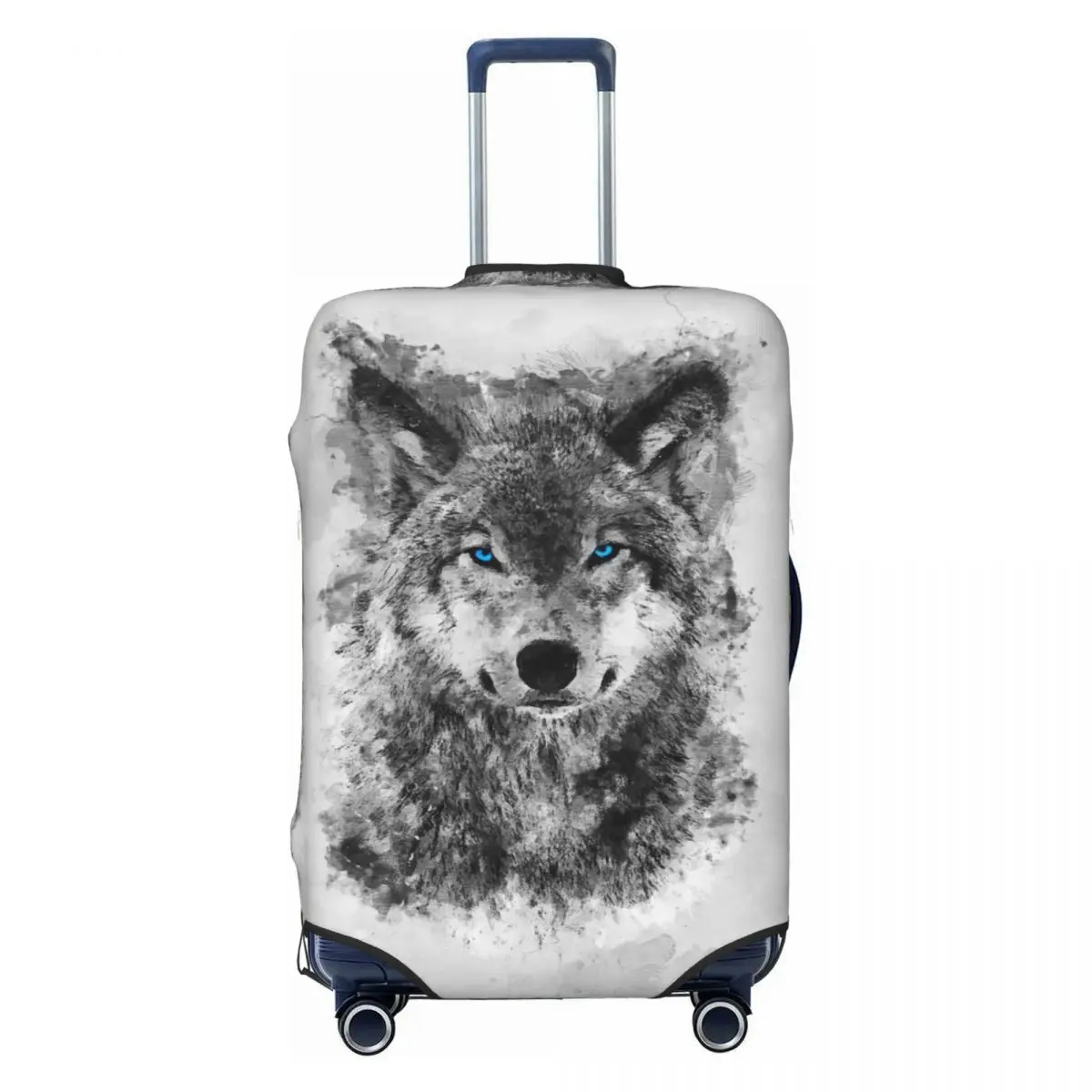 Custom Dier Wolf Koffer Cover Stofdichte Bagage Beschermhoezen Voor 18-32 Inch