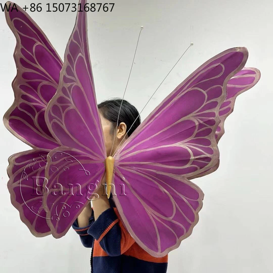 

Customized Giant Handcrafted Artificial Butterflies Decoration Wedding Event Outdoor EVA Foam Waterproof Butterfly Props