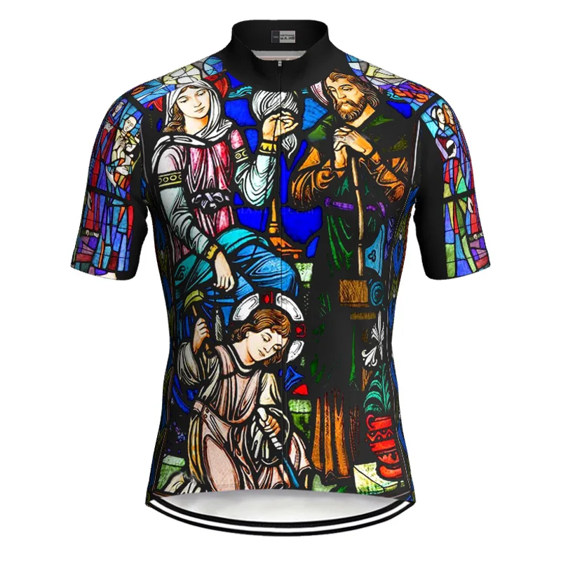 

Cycling Jersey Shirt, Short Sleeve Shirt, Church Jesus Jacket, Bike Clothes, Road Ride Sports, Quick-Dry Motocross Mountain Top