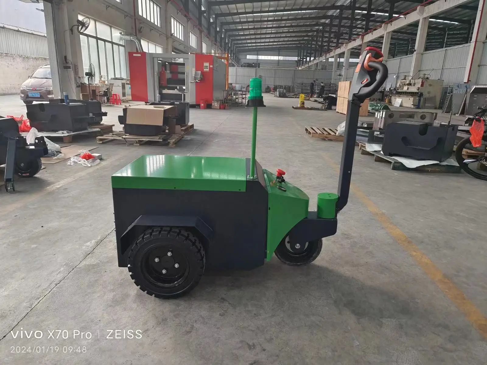 SHUNCHA 6 Ton Electric Tow Tug Tractor With Warning Light Electric Tow Tug Tractor Mover for Trailer