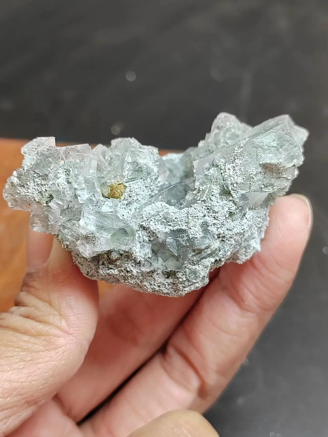 

61g Natural rare symbiotic copper orefluorite clusterteaching sample stone and crystal healingcrystal quartzgemhome decoration