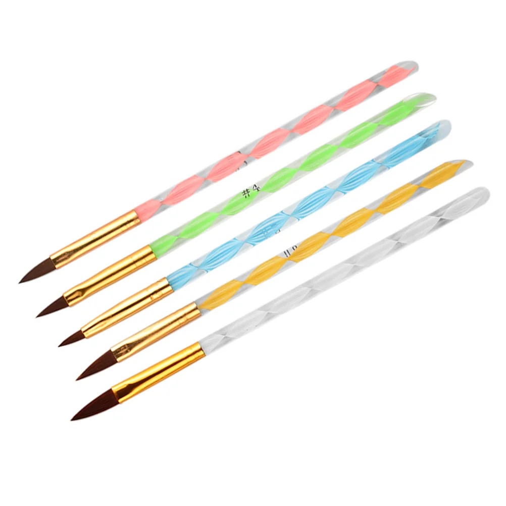 

5pcs Manicure Pens Professional DIY Nail UV Gel Line Drawing Brush Nail Painting Pens Nail Pens