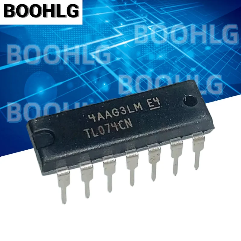 5PCS TL074CN DIP-14 Original authentic TL074 Direct plug DIP14 JFET Quad-channel op-amp IC chip