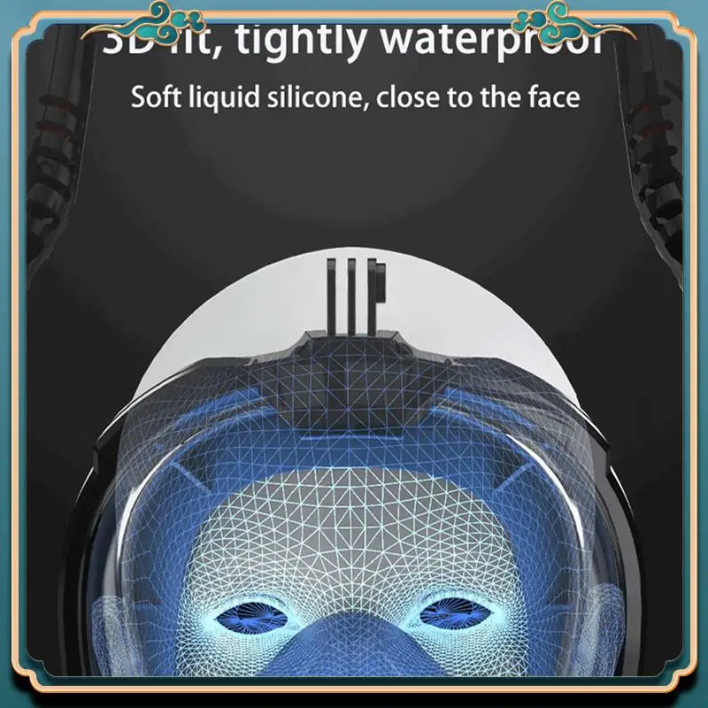 أحدث قناع الغطس أنبوب مزدوج سيليكون قناع الغطس الكبار قناع السباحة نظارات الغوص قناع التنفس تحت الماء