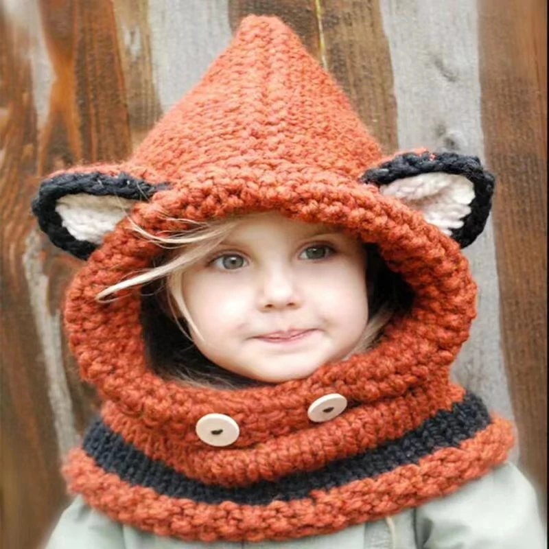 Fashion Baby Caps Cute Baby Soft Lovely Infant Toddler Girl Baby Hat+Scarf Set Autumn Winter Spring for Girls Caps Accessories