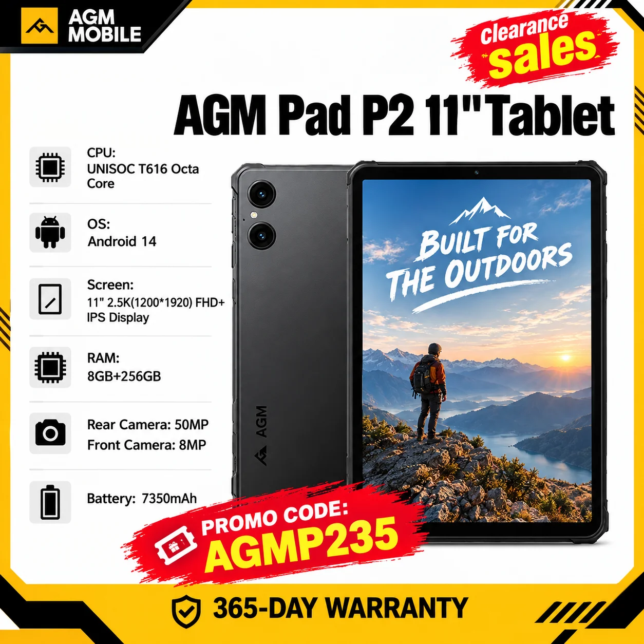AGM Pad P2 Tablet 11
