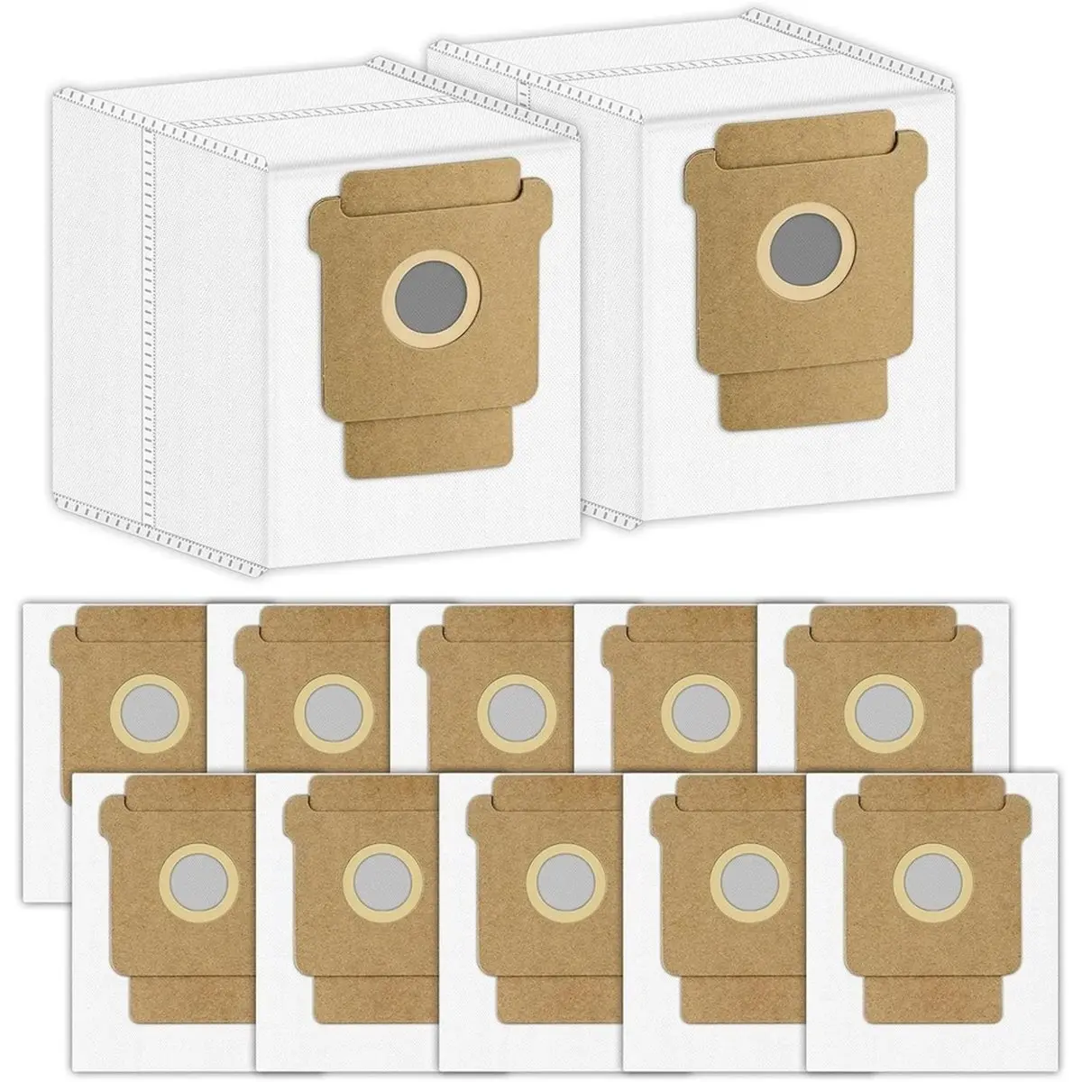 (12 Pack)Replacement Dust Bags for 115 Combo/ 415 Combo/Plus 415X Combo Large Vacuum Bag, Canister Bag