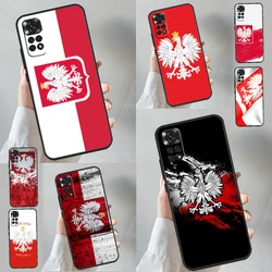 Custodia per bandiera polacca polonia per Xiaomi Redmi Note 12 12S 11 11S 10 10S 9 9S 8 Pro 8T Redmi 12C 10C 9C Cover posteriore