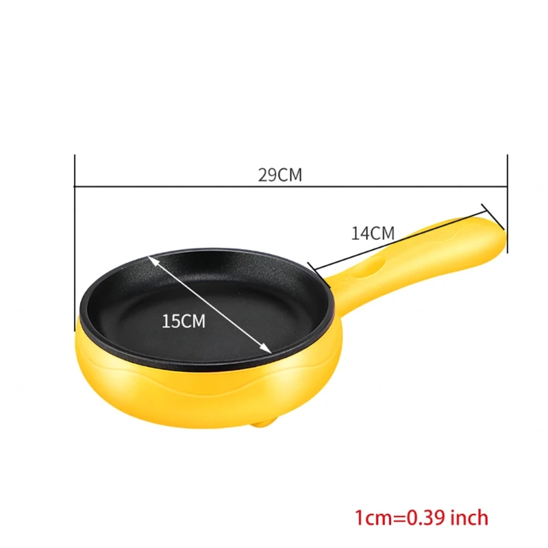 Sartén antiadherente redonda para cocinar huevos, Mini huevos y sartén para tortilla, Caldera, utensilios de cocina aptos para lavavajillas