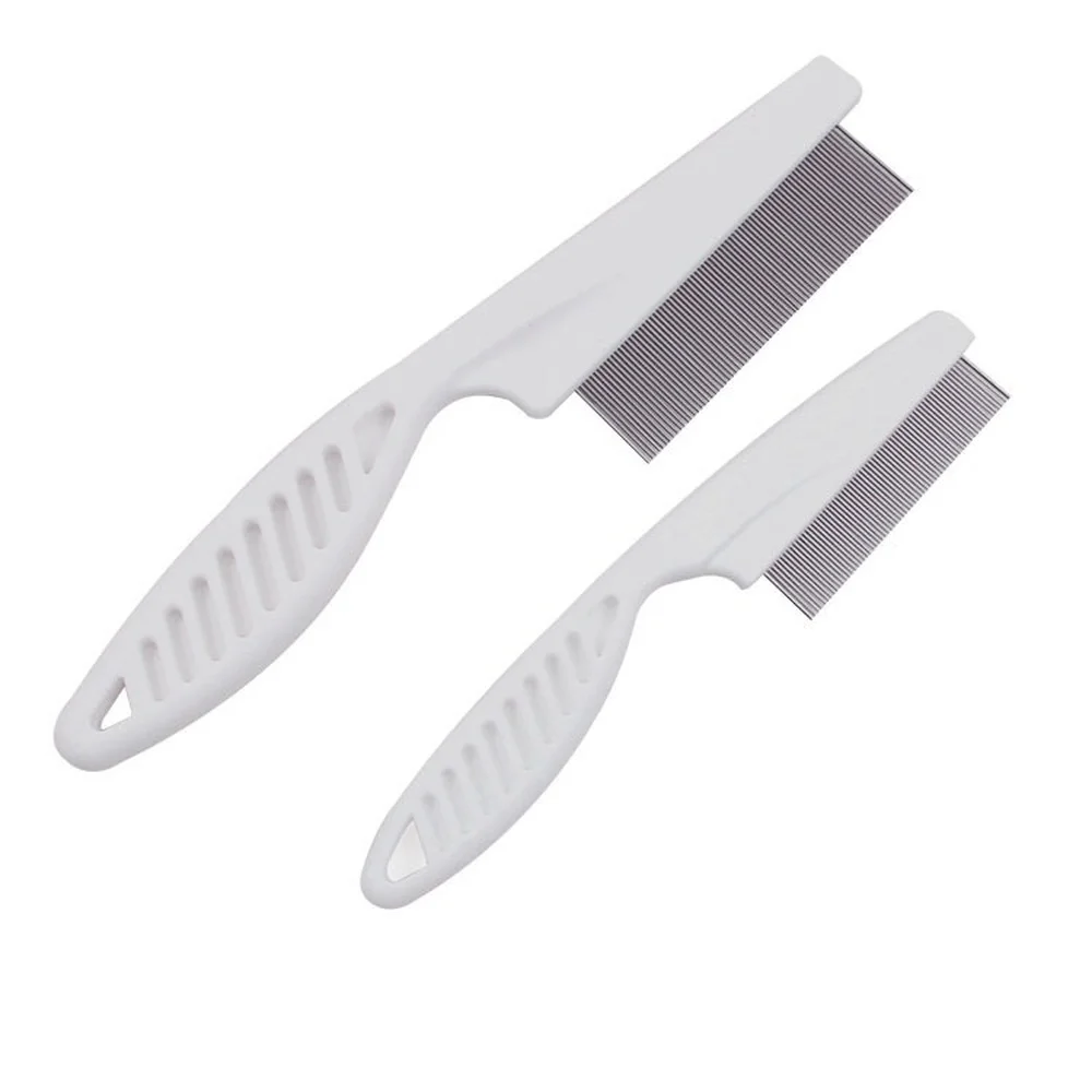 High Comfort Head Lice Comb Metal Nit Head Hair Lice Comb Fine Toothed Flea Flee with Handle For Kids Pet Tool