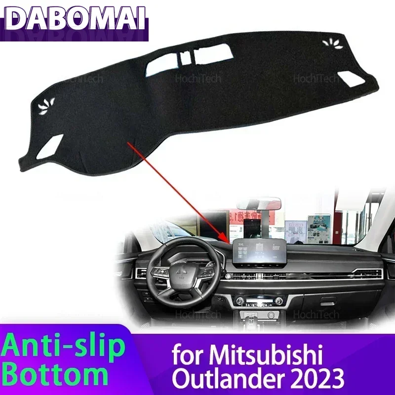 

For Mitsubishi Outlander 2023 Car Dashboard Cover Avoid Light Pad Instrument Panel Mat Case Carpets