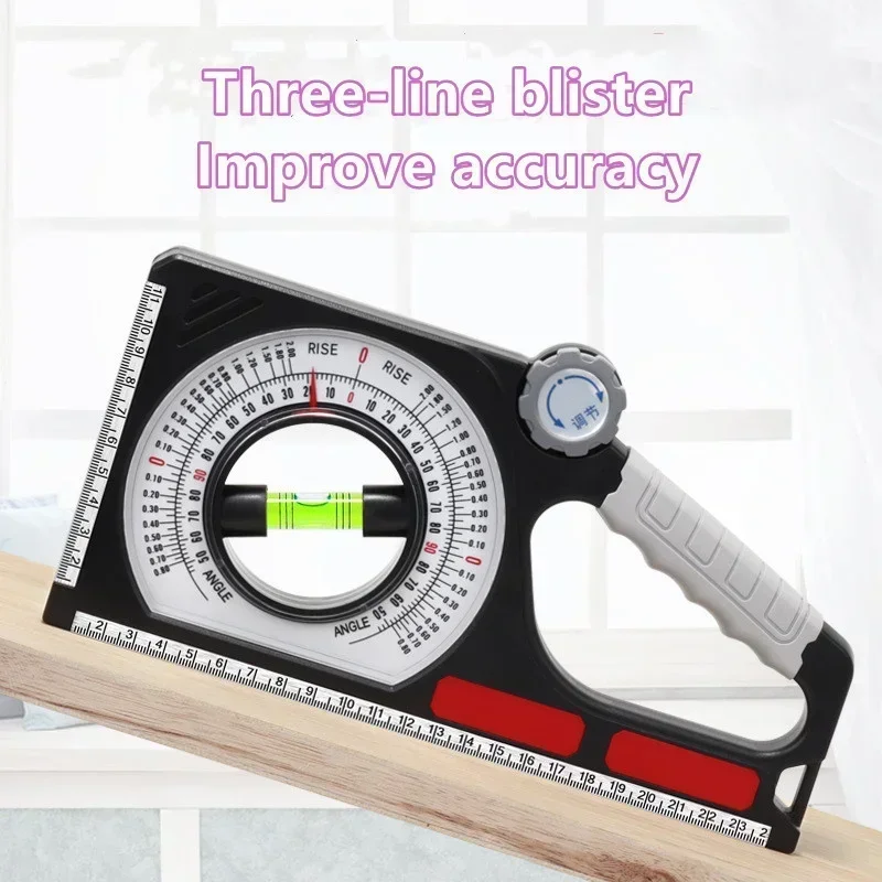 Angle Slope Measuring Instrument Magnetic Level Bubble Inclinometer Protractor Slope Ruler Level