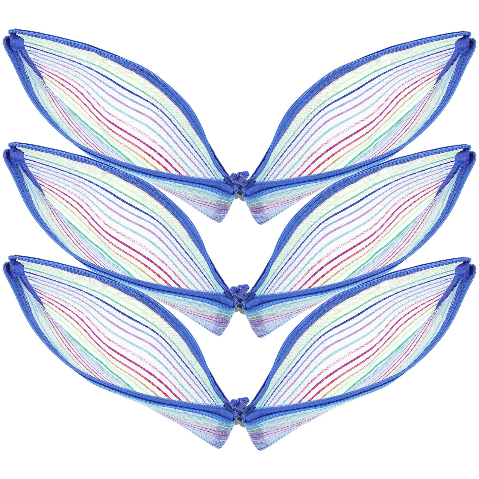 

6Pcs Money Bags Bill Organizers Oxford Cloth Receipt Pouch Zipper Cash Holder Travel Document Storage Multi Purpose Organizer