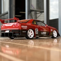 1:18 Nissan GTR Skyline S15 Modified Sports Car Alloy Diecast Model Car Removable Tires With Sound And Light Collection Hobbies