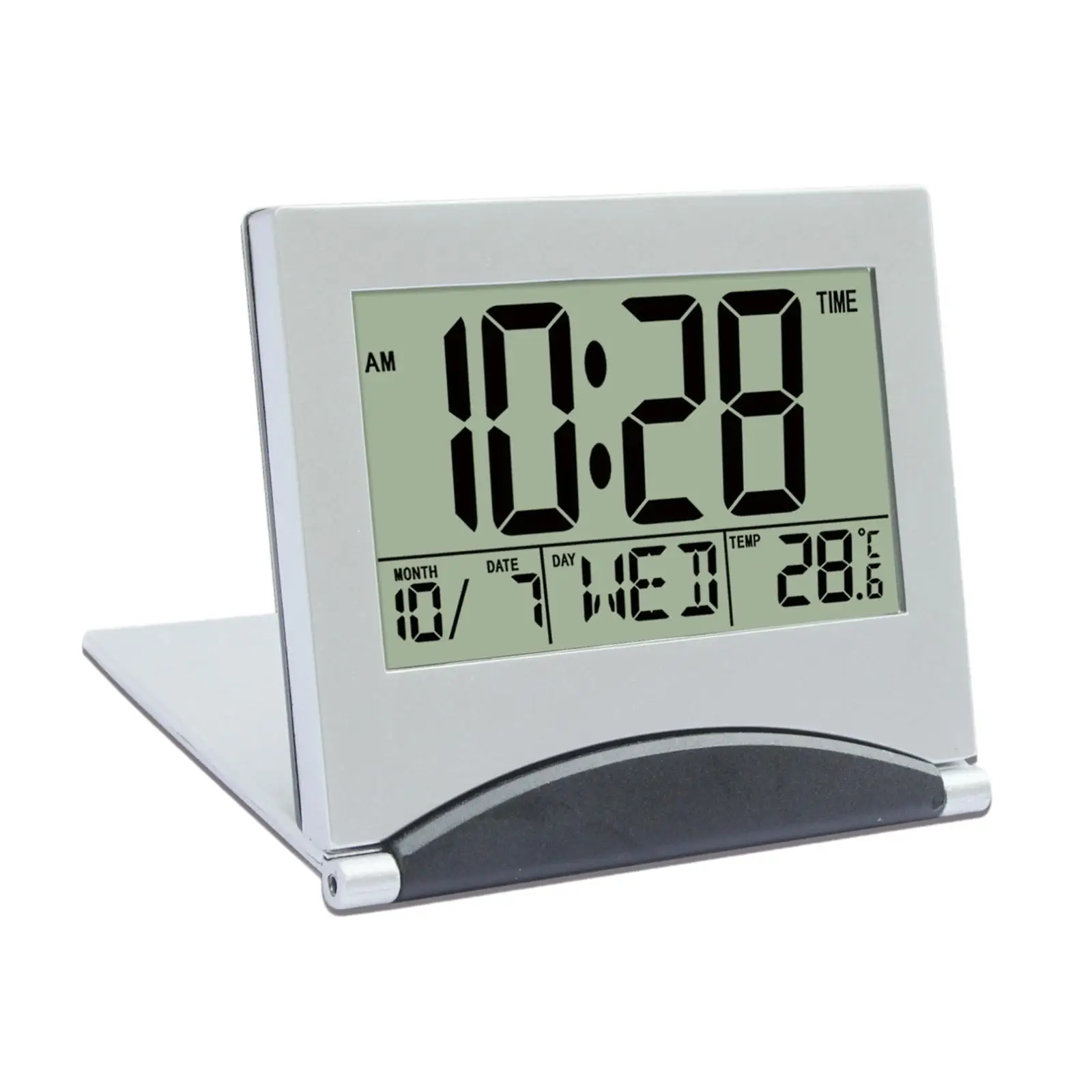 Digital Alarm Clock Snooze Function with Temperature, Date Digital Shower Clocks for Office Bedside Bedroom Kids Cooking