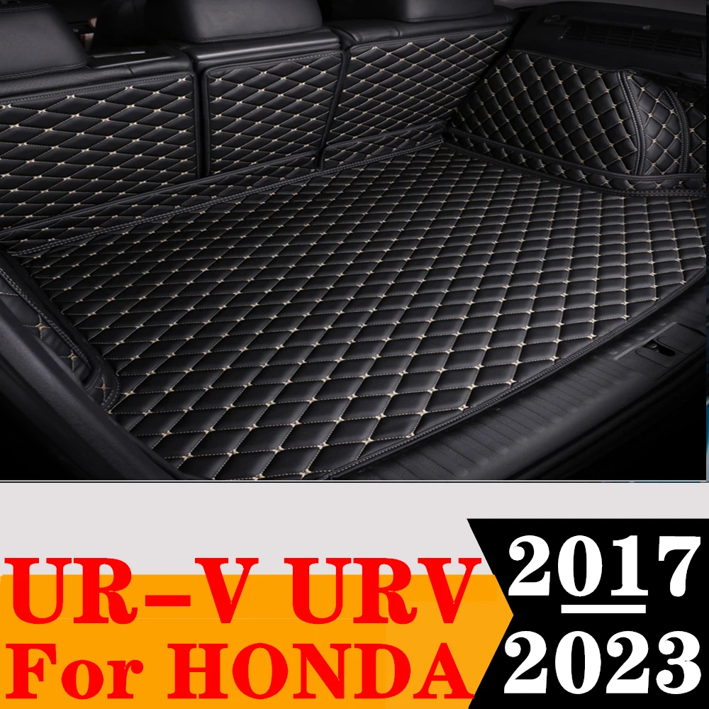 

Custom Full Set Car Trunk Mat For Honda UR-V URV 2023 2022 2021 2020 2019 2018 2017 Rear Cargo Liner Tail Boot Tray luggage Pad