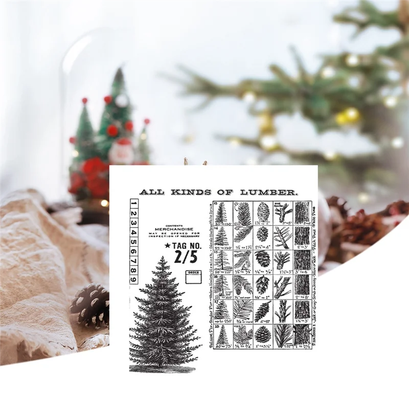 Winter Woodland Cling Stamp Set - ถุงเก็บตาข่ายทนทานคุณภาพสูงใช้งานง่าย