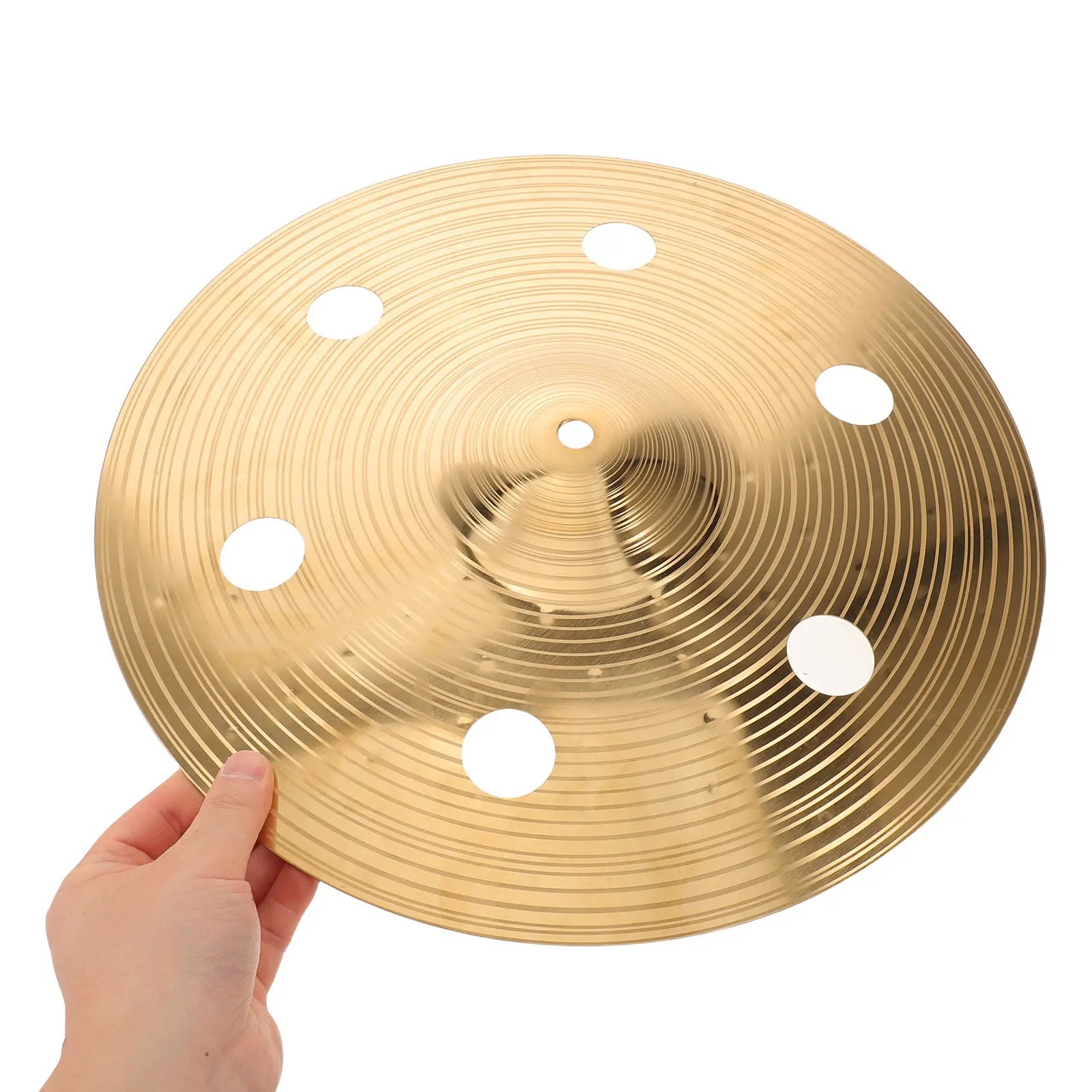 14-inch-trash-cymbal-effect-gold-tone-perforated-drum-set-practice-cymbal-fast-attack-short-decay-trash-crash-for-drum-kit