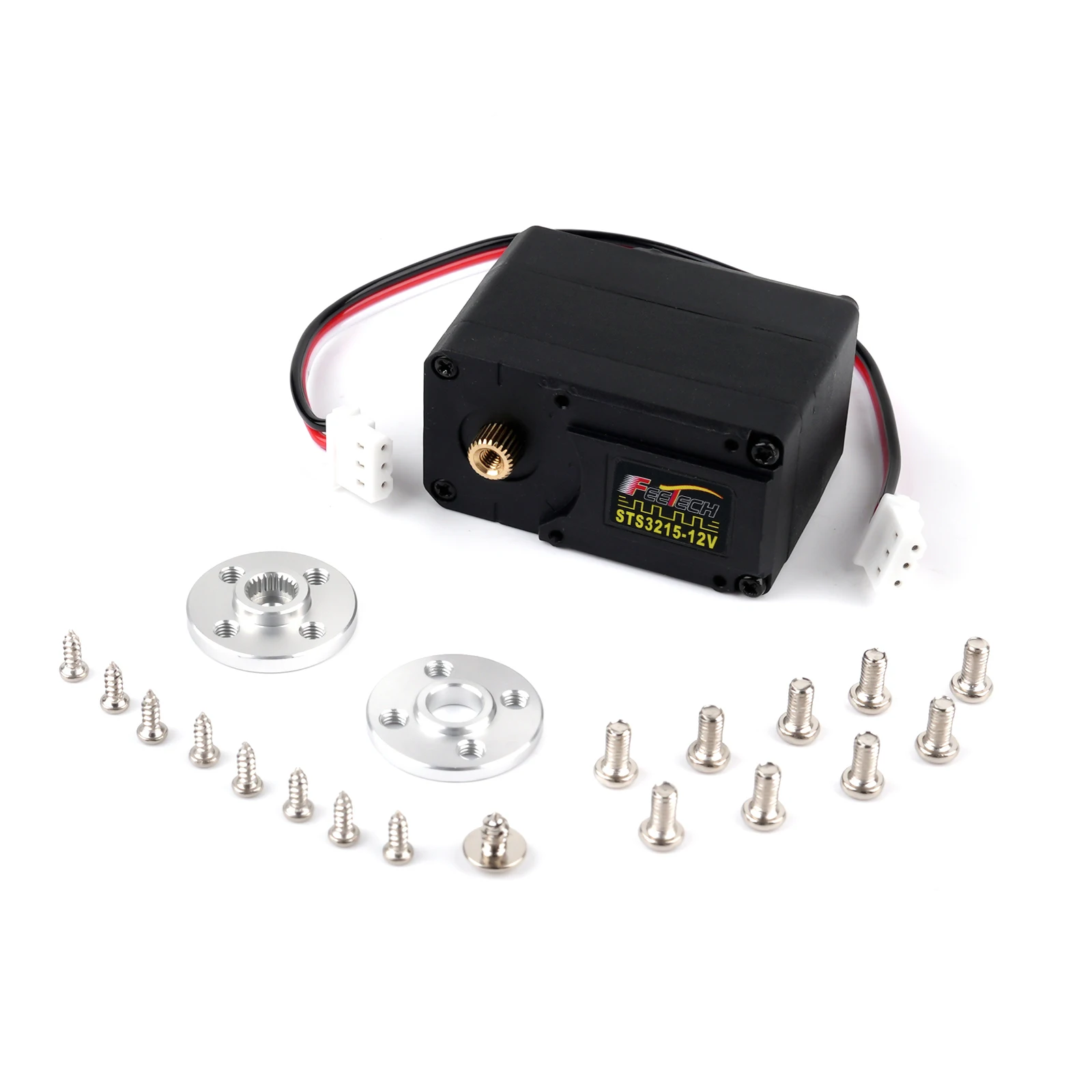 FEETECH ST3215 30KG 12V 플라스틱 케이스 마그네틱 엔코더 듀얼 축 서보 360도 연속 회전 철심 모터 RC 로봇 팔용