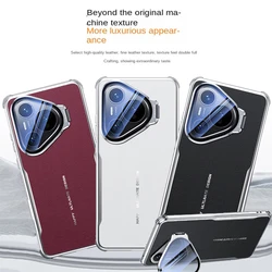 For Huawei  Pura 70 Pura 70 Pro Metal lens holder, plain leather back panel phone case