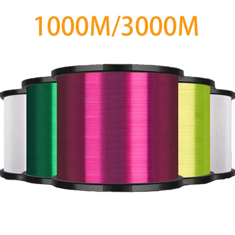 2022 NOWOŚĆ ODBIORNIK 3000M SUPER SIST SILL LINII WYSOKIE WYSOKIEJ WYSOKIEJ Fluorocarbon Japan Monofilament Nylon Fishing Line Pesca