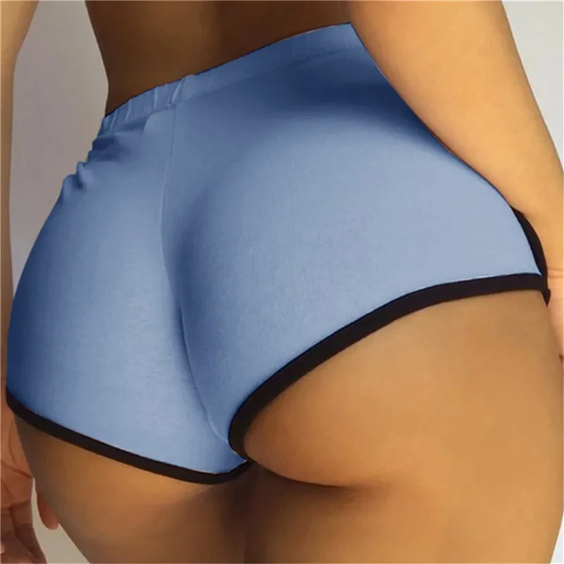 

Shorts Women Sexy Solid Color Casual Shorts For Ladies Slim Fit mid-waist Elastic Sports Mini Short Pants Female