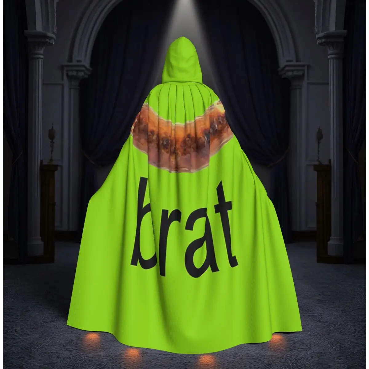 

Brat Charli Xcx Long Hooded Cloak Witch Medieval Costume Cosplay Cape HalloweenCoat Adult Unisex
