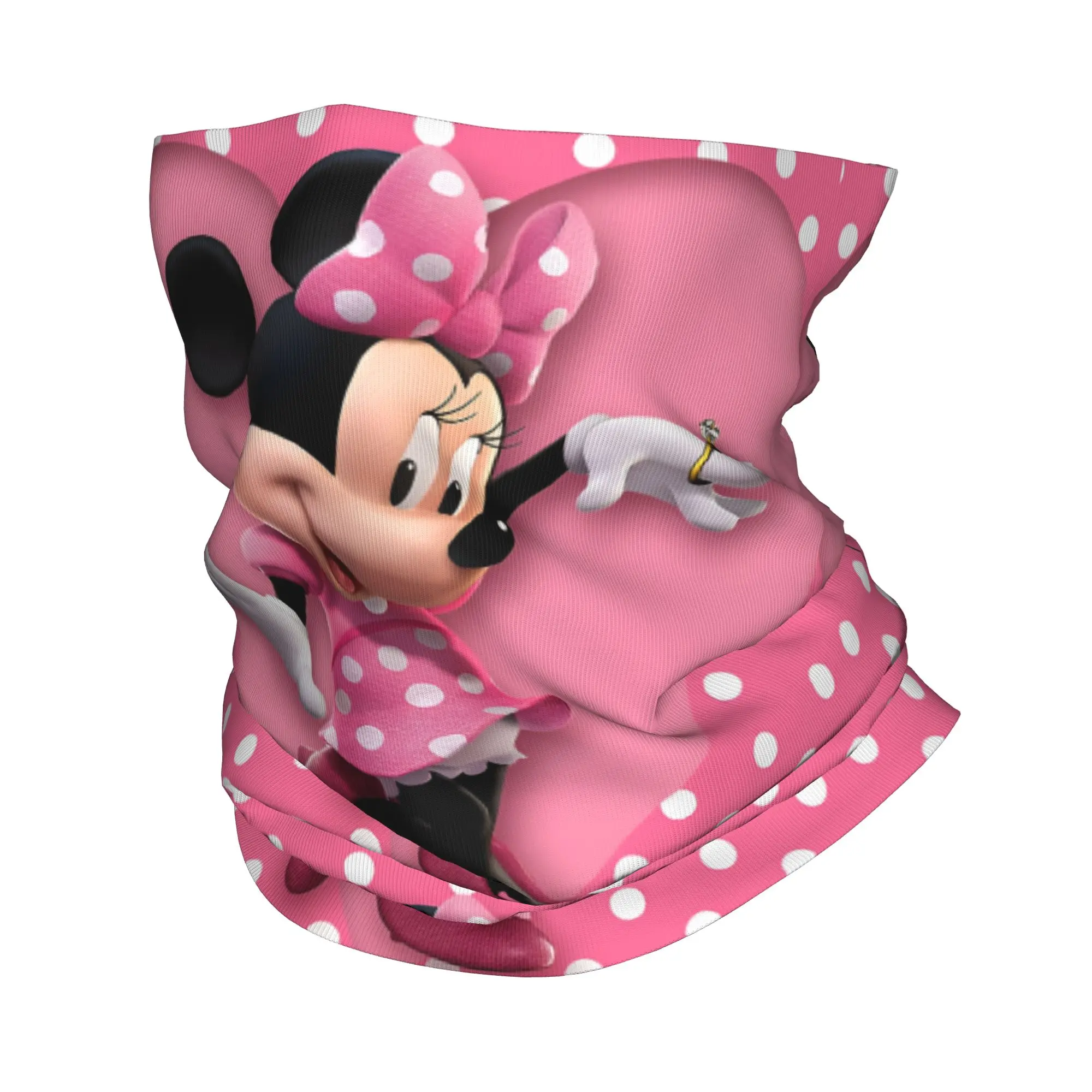 

Custom Minnie Animes Cartoon Cute Bandana Winter Neck Warmer Women Windproof Wrap Face Scarf for Hiking Kawaii Gaiter Headband