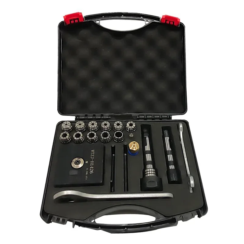 WTZJ-H1426 Adjustable Drill Chuck Set  ER20 Collets 3-13mm, Square Body Straight & Taper Shank  CNC Lathe Tool