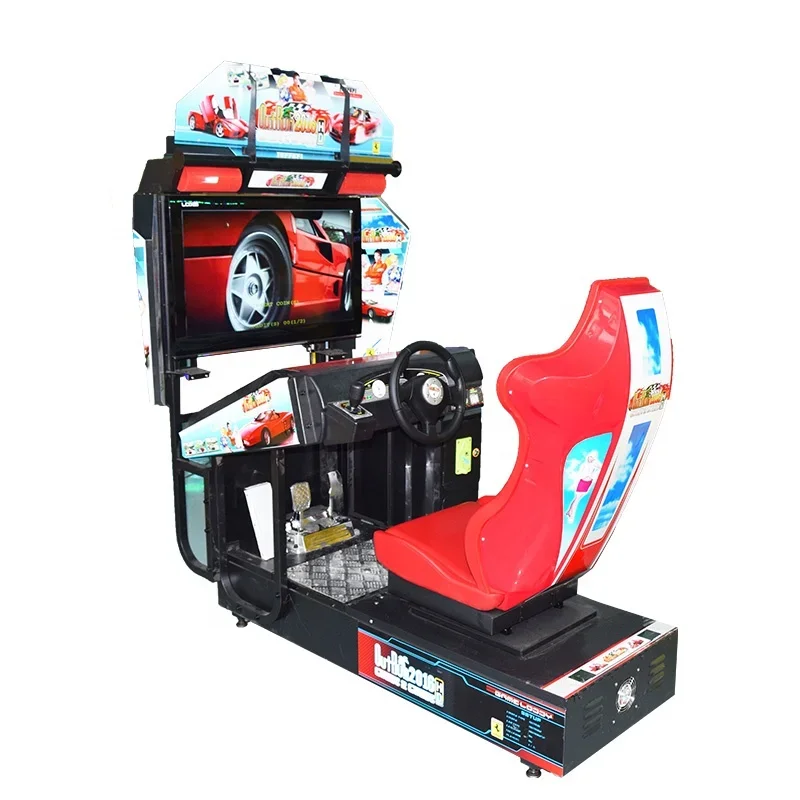 Amusement park  racing car game console in coin operated games car  racing game machine