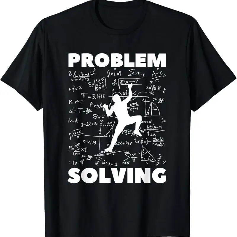 Problem Solving Climber Rock Climbing_ Bouldering Pun T Shirt