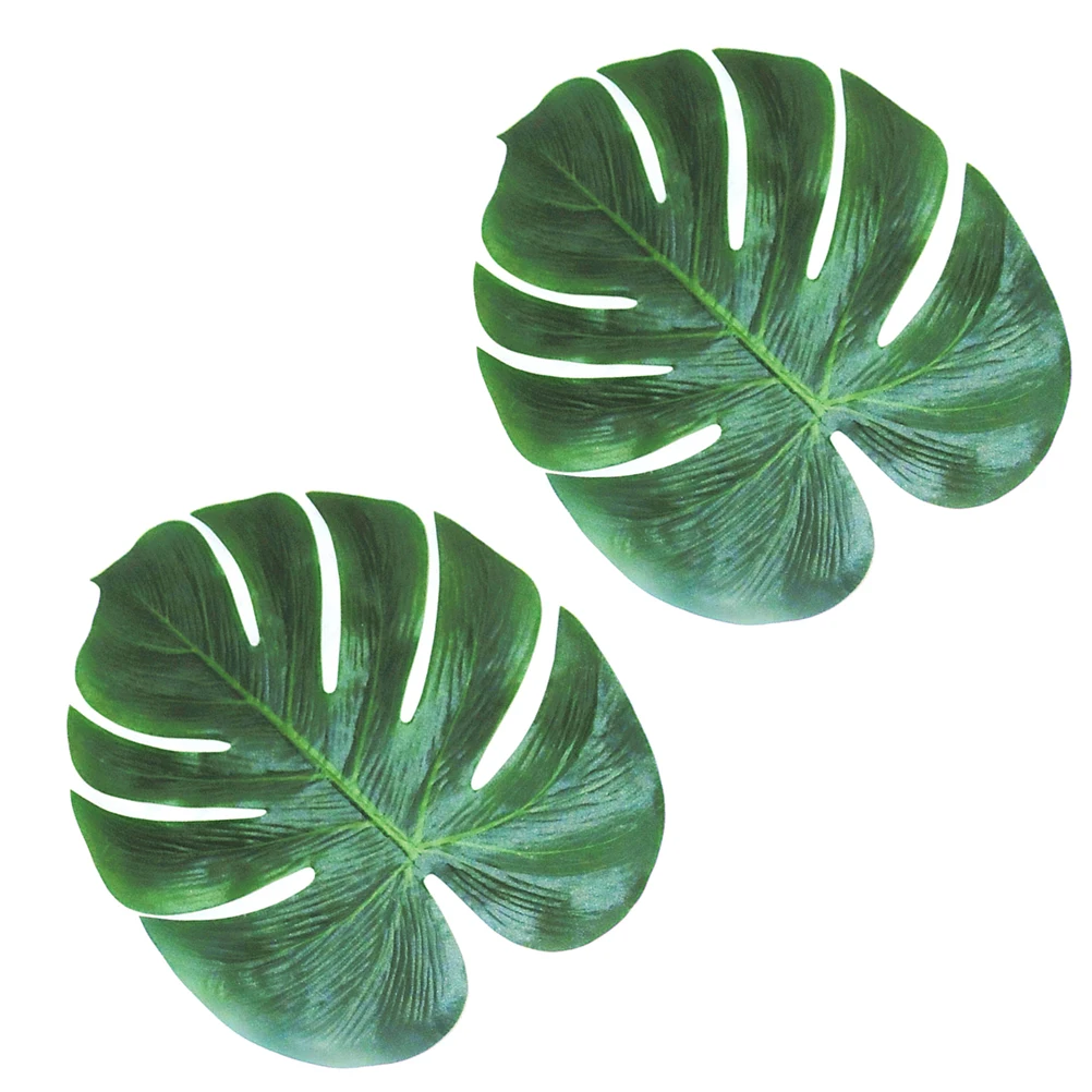 

2 PCS Artificial Plant Leaves Turtle Flower Arrangement Accessories Fake Plants