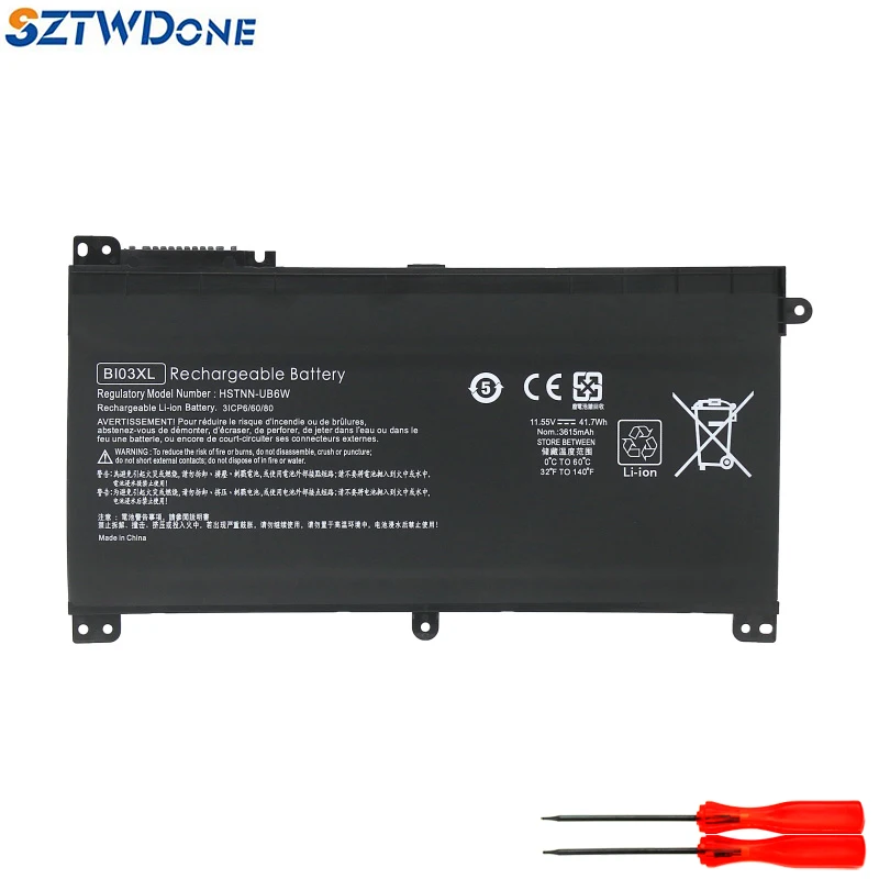 Аккумулятор SZTWDone BI03XL для ноутбука HP Pavilion X360 13-U 13-U140TU