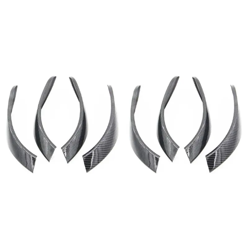 A48P-8X Carbon Look Interior Door Handle Cover Trim For BMW 3 Series F30 F31 2013-2017 GT F34 14-17 & 4 Series 4 Dr F36 15-17