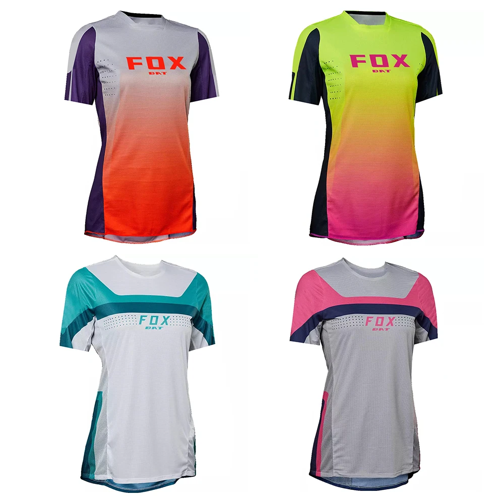 

Women's Jersey BAT FOX Downhill Jersey Motocross Shirt Short Sleeves Camiseta Motocross T-shirt Jersey Ciclismo Mujer