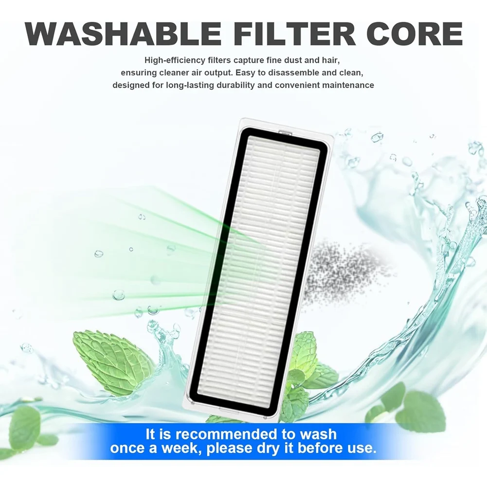 A88X لـ Xiaomi X20 Max، X20 Pro أجزاء المكنسة الكهربائية فرشاة جانبية رئيسية فلتر Hepa ممسحة أكياس الغبار القماشية