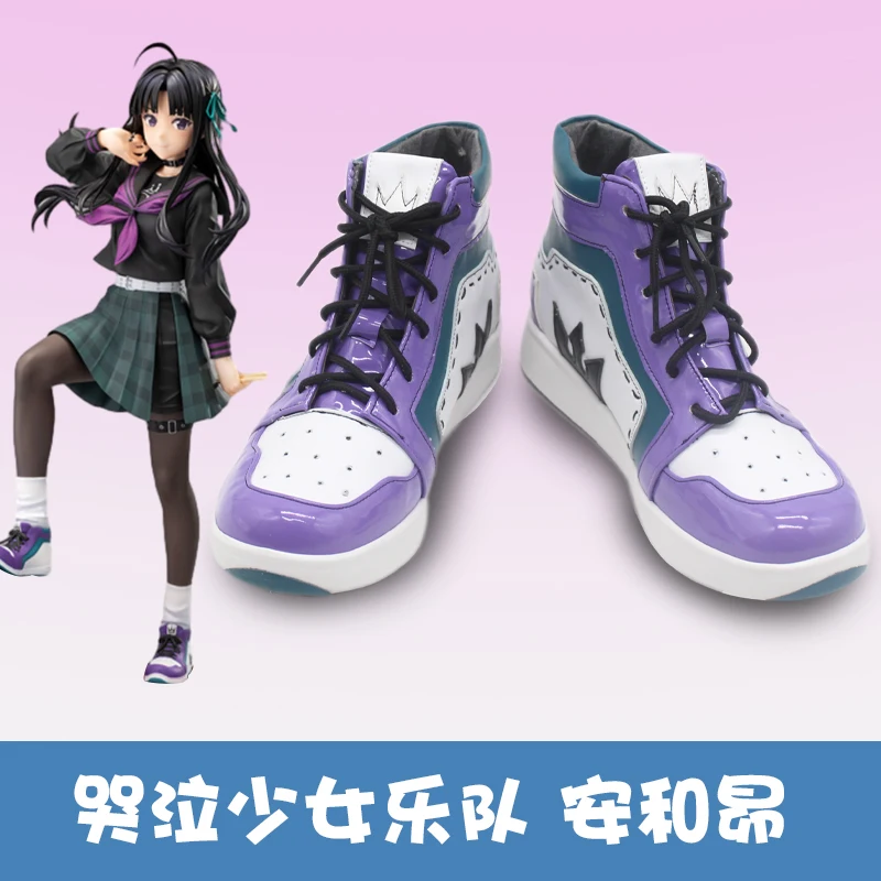 

Anime SUBARU AWA Cosplay Shoes Short Boots Women Men Halloween Role Play Shoes Prop