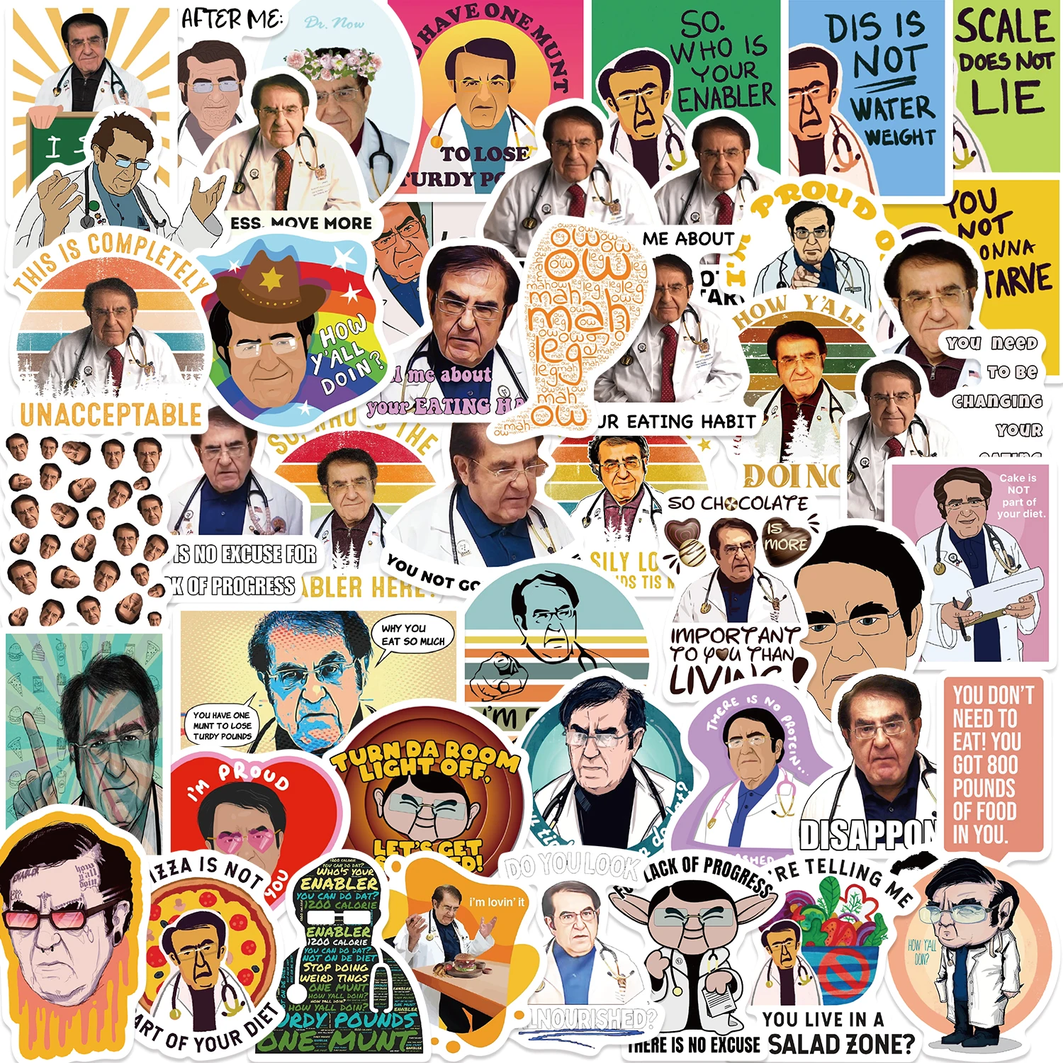 50Pcs Dr Now Sticke… - image